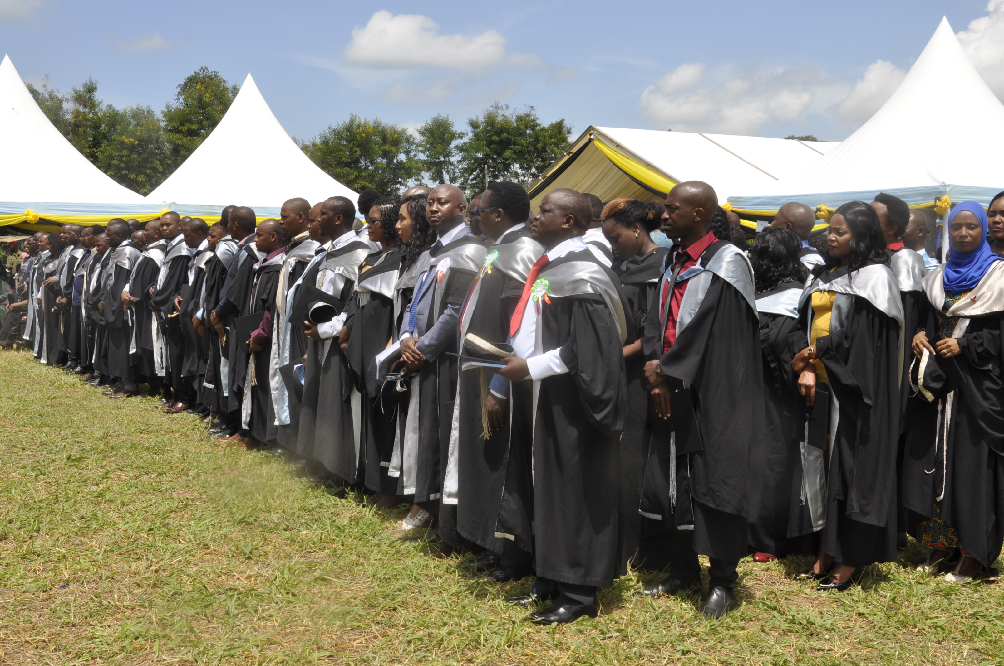 Undergraduate studentsduring the 37th graduation ceremony of the Open University of Tanzania held on 28th September 2019 at Bungo, Kibaha