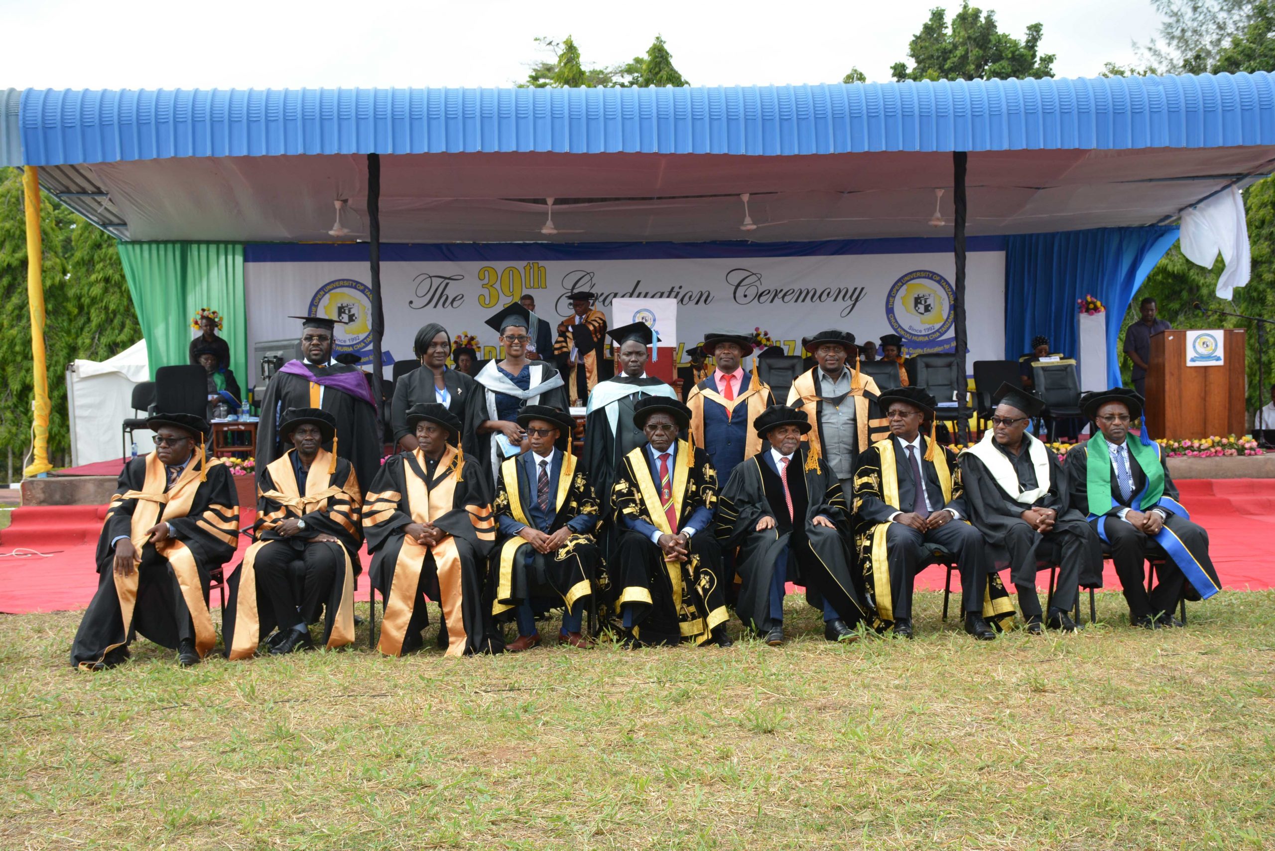 39th Graduation ceremonies of the Open University of Tanzania held at Bungo, Kibaha – Pwani on December 17, 2020 where the guest of Honor, the seventh President of Zanzibar Dr. Ali Mohamed Shein witnessed 2996 students graduate.