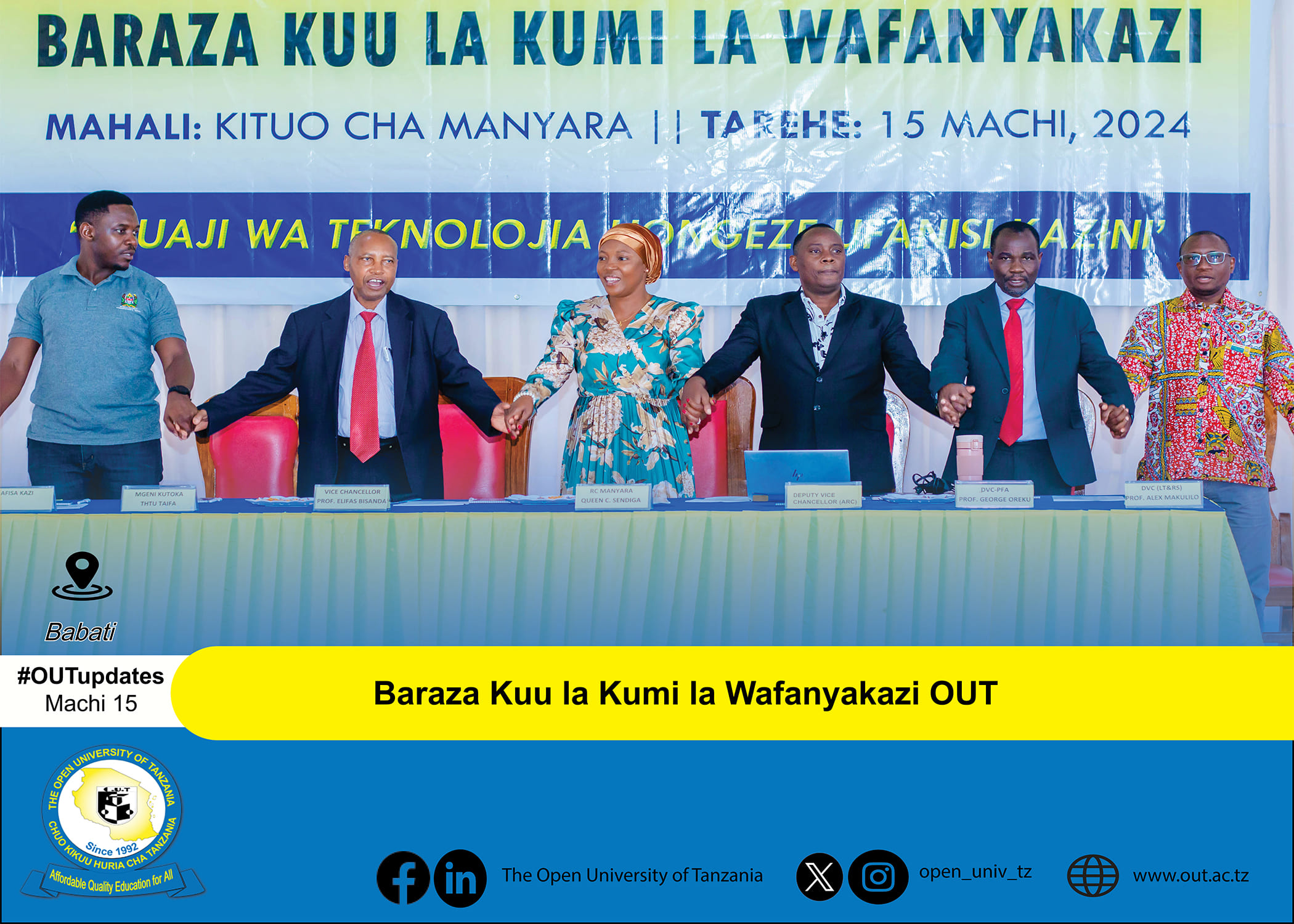 UZINDUZI WA BARAZA LA KUMI LA WAFANYAKAZI OUT – BABATI